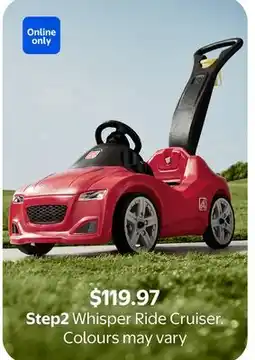 Walmart Step2 Whisper Ride Cruiser offer