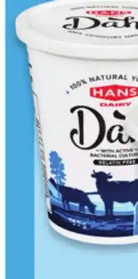 Walmart Hans Dahi 2% natural yogurt offer
