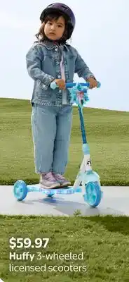 Walmart Huffy 3-wheeled licensed scooters offer