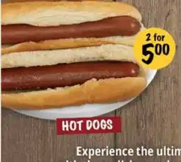 Farm Boy HOT DOGS offer