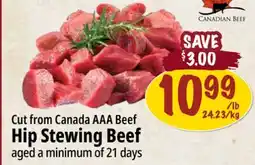 Farm Boy Cut from Canada AAA Beef Hip Stewing Beef offer