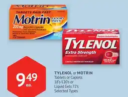 IDA Pharmacy TYLENOL or MOTRIN offer