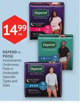 IDA Pharmacy DEPEND or POISE offer