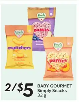 Sobeys BABY GOURMET Simply Snacks offer