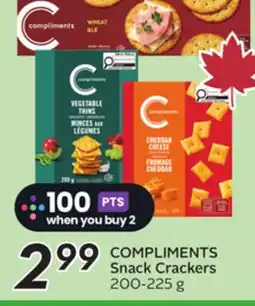 Sobeys COMPLIMENTS Snack Crackers offer