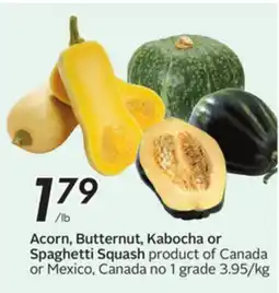 Sobeys Acorn, Butternut, Kabocha or Spaghetti Squash offer