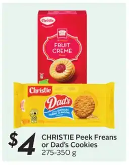 Sobeys CHRISTIE Peek Freans or Dad's Cookies offer