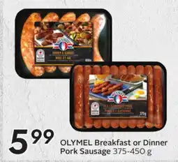 Sobeys OLYMEL Breakfast or Dinner Pork Sausage offer