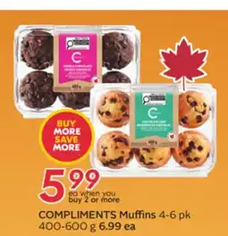 Sobeys COMPLIMENTS Muffins offer
