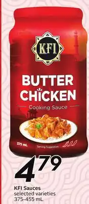 Sobeys KFI Sauces offer