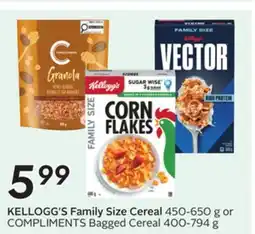 Sobeys KELLOGG'S Family Size Cereal offer