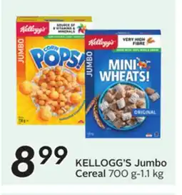 Sobeys KELLOGG'S Jumbo Cereal offer