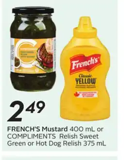 Sobeys FRENCH'S Mustard offer