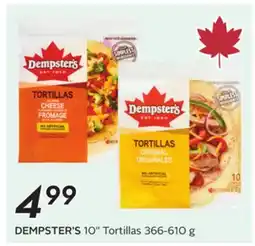 Sobeys DEMPSTER'S 10 Tortillas offer