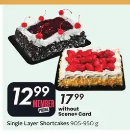 Sobeys Single Layer Shortcakes offer