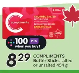 Sobeys COMPLIMENTS Butter Sticks offer