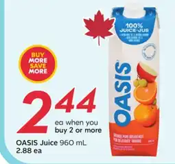 Sobeys OASIS Juice - Citrus Fest offer