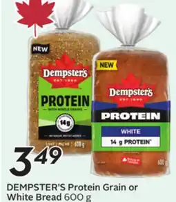 Sobeys DEMPSTER'S Protein Grain or White Bread offer
