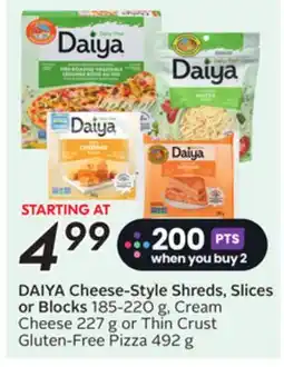 Sobeys DAIYA Cheese-Style Shreds, Slices or Blocks offer