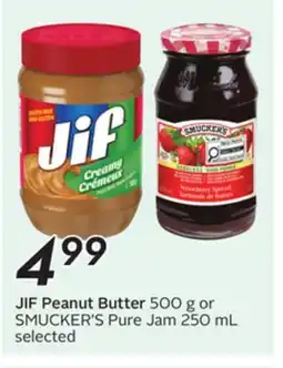 Sobeys JIF Peanut Butter offer