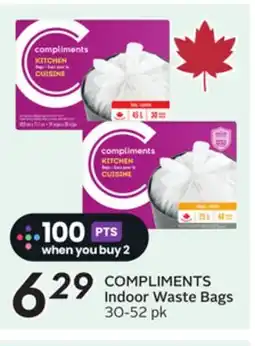 Sobeys COMPLIMENTS Indoor Waste Bags offer