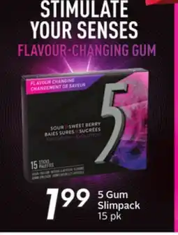 Sobeys 5 Gum Slimpack offer