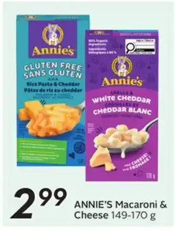 Sobeys ANNIE'S Macaroni & Cheese offer