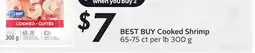 Sobeys BEST BUY Cooked Shrimp offer