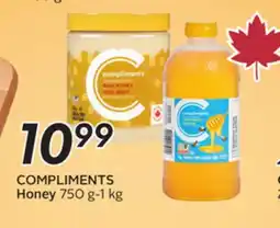 Sobeys COMPLIMENTS Honey offer