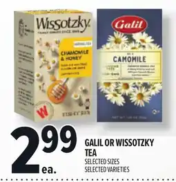 Metro GALIL OR WISSOTZKY TEA offer
