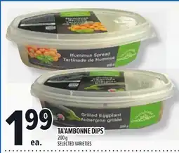 Metro TA'AMBONNE DIPS offer