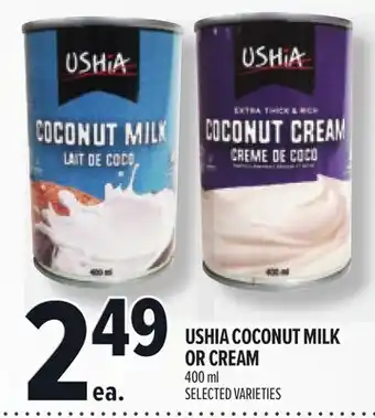 Metro USHIA COCONUT MILK OR CREAM offer