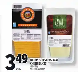 Metro NATURE'S BEST OR ZAVAT CHEESE SLICES offer