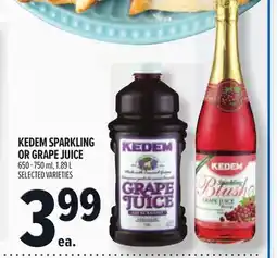 Metro KEDEM SPARKLING OR GRAPE JUICE offer