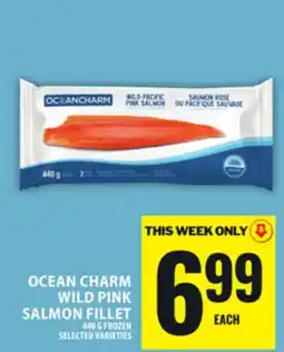Food Basics OCEAN CHARM WILD PINK SALMON FILLET offer