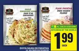 Food Basics DIVYA NAAN OR PARATHA offer