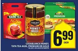Food Basics CASABLANCA HONEY, TATA TEA AGNI, PREMIUM OR GOLD offer