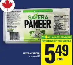 Food Basics SAVERA PANEER offer