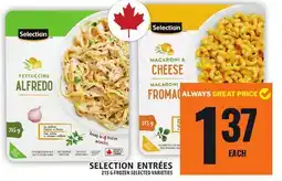Food Basics SELECTION ENTRÉES offer