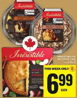 Food Basics IRRESISTIBLE PIE OR COFFEE CAKE offer