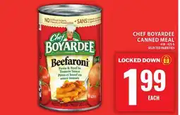 Food Basics CHEF BOYARDEE CANNED MEAL offer