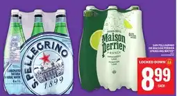 Food Basics SAN PELLEGRINO OR MAISON PERRIER SPARKLING WATER offer