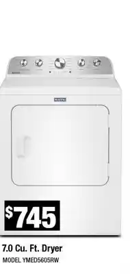 Home Depot 7.0 Cu. Ft. Dryer offer