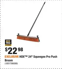 Home Depot EXCLUSIVE HDX 24 Squeegee Pro Push Broom offer