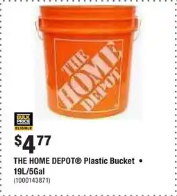 Home Depot THE HOME DEPOT Plastic Bucket • 19L/5Gal offer