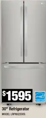 Home Depot 30 Refrigerator offer