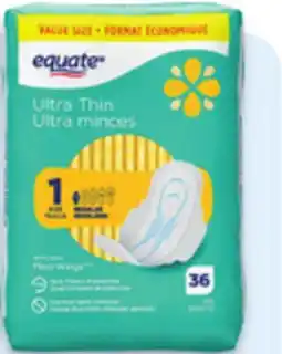 Walmart Equate Maxi Pads or Liners offer