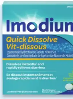Walmart Imodium Quick Dissolve tablets offer