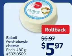 Walmart Baladi Fresh Akawie Cheese offer