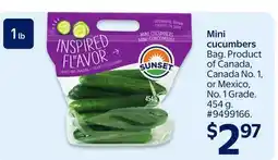 Walmart Mini cucumbers offer